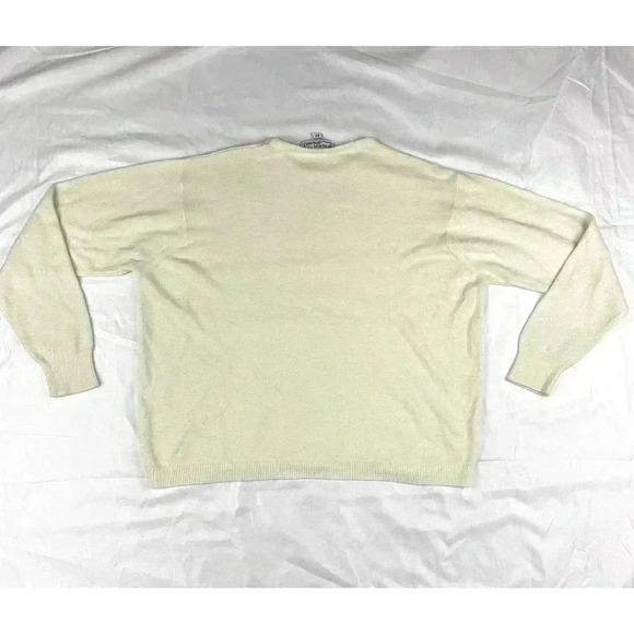 VTG Designers Originals Women's Cream Pullover Sweater Sz X-Large 42 Long Sleeve - Picture 2 of 10
